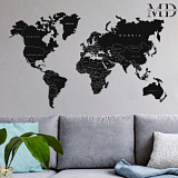 Карта мира "Countries Black"